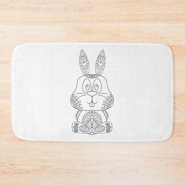 Item preview, Color your own bunny design designed and sold by PurrfectCorner.