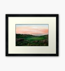 lush green Ballybunion links golf course Framed Print