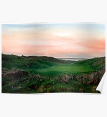 lush green Ballybunion links golf course Poster