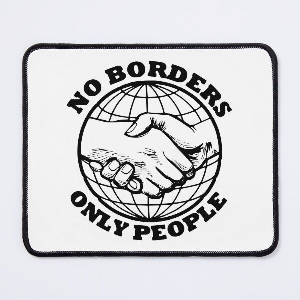 Item preview, No Borders - Only People (Black Variant) designed and sold by jacquesi97.