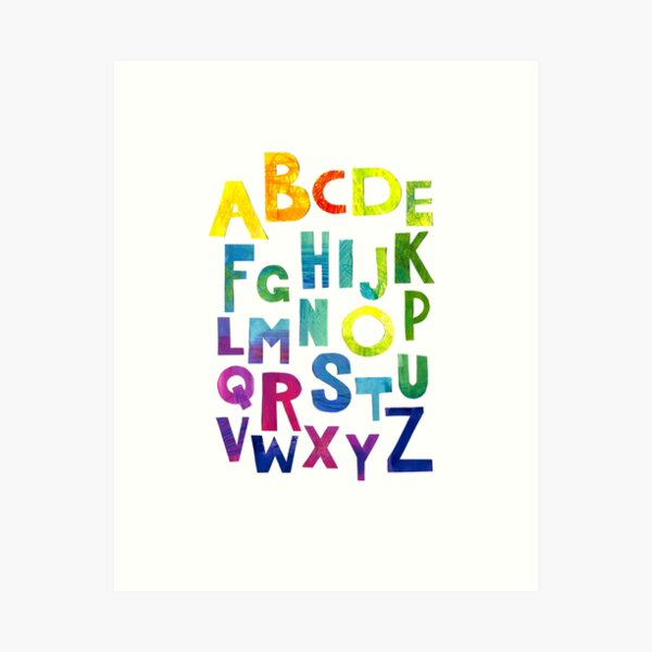 Item preview, Children's poster with the English alphabet. Colored letters for the children's room. designed and sold by IrinaVaneeva.