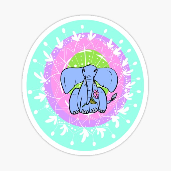 Elephant Mandala Sticker