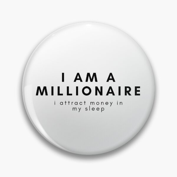 Item preview, I am a millionaire I attract money in my sleep designed and sold by uranus-art.