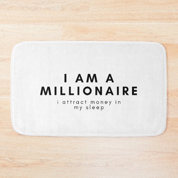 Item preview, I am a millionaire I attract money in my sleep designed and sold by uranus-art.