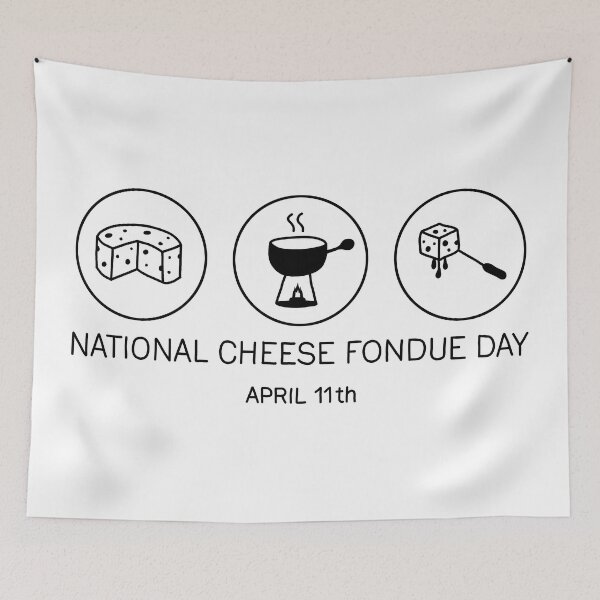 Item preview, National Cheese Fondue Day designed and sold by ValentinaHramov.