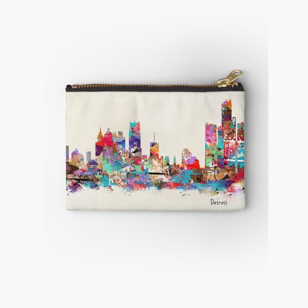 Artikelvorschau, Detroit Skyline Aquarell entworfen und verkauft von bri-b.
