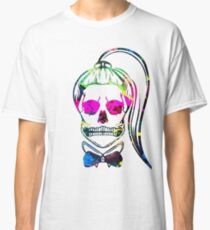 Geboren auf diese Weise Neon Paint Skull Classic T-Shirt