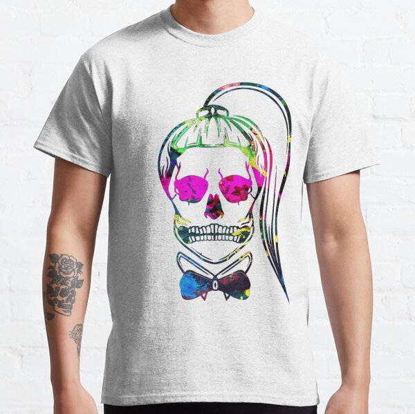Born This Way Neon Paint Skull Classic T-Shirt