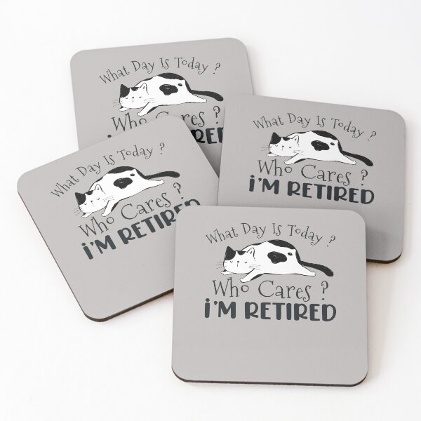Item preview, Mens Funny Lazy Cat What Day Is Today Who Cares I'm Retired designed and sold by Alibama9x.