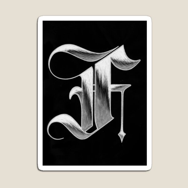 Item preview, Medieval Letter F designed and sold by MedievalLetters.