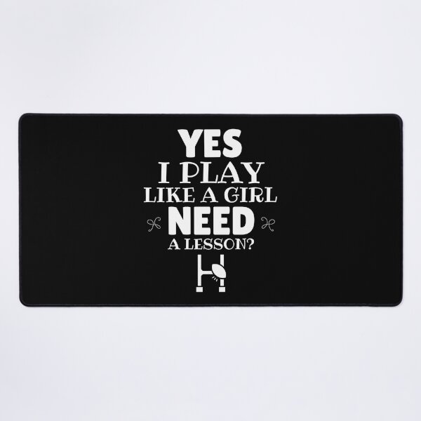 Item preview, Rugby: Yes, I play like a girl. Need a lesson?  designed and sold by TheGreenGoat.