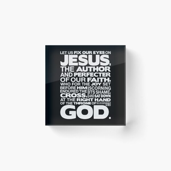 Item preview, Hebrews 12:2 Let Us Fix Our Eyes On Jesus designed and sold by plushism.