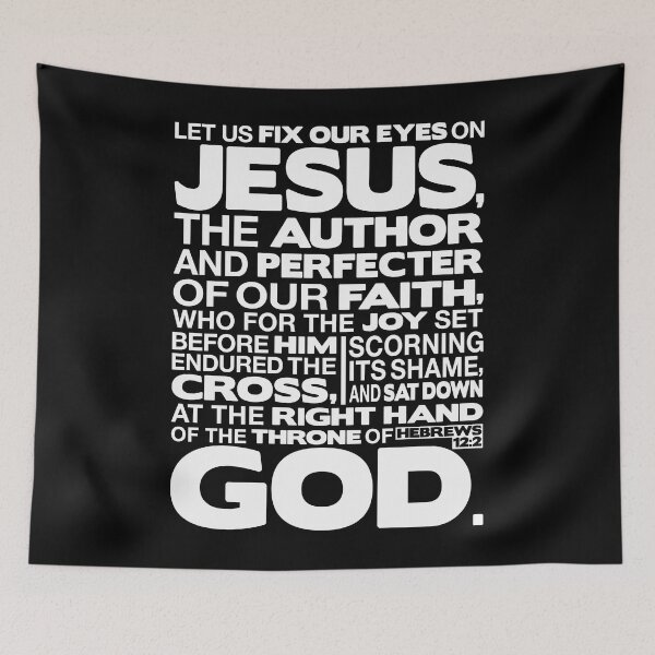Item preview, Hebrews 12:2 Let Us Fix Our Eyes On Jesus designed and sold by plushism.
