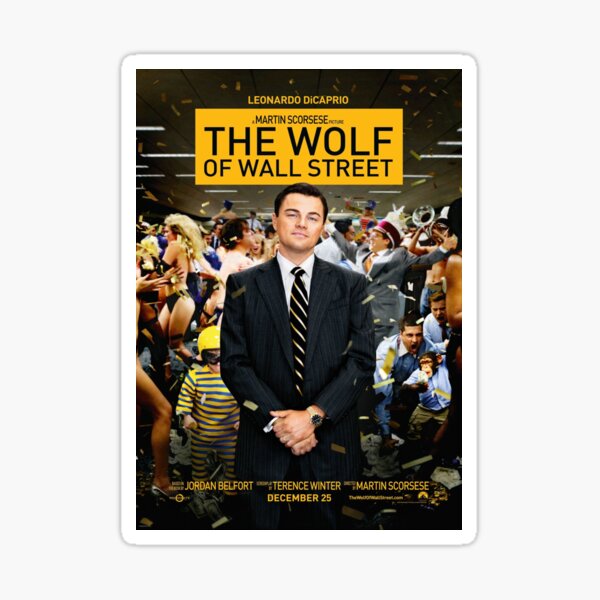 "wolf of wall street" Sticker by lisfestyle Redbubble