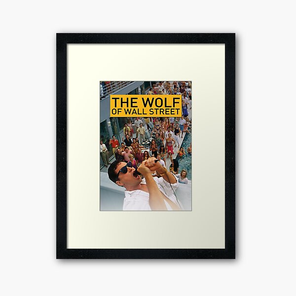Wolf der Wall Street Gerahmter Kunstdruck