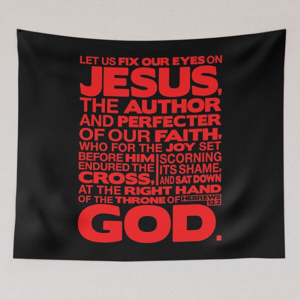 Item preview, Hebrews 12:2 Let Us Fix Our Eyes On Jesus designed and sold by plushism.