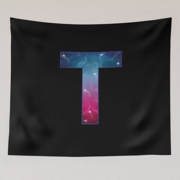 Item preview, Galaxy letter "T" monogram designed and sold by Maelyn-Couch.