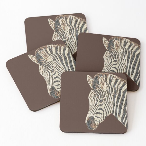 Item preview, Machine embroidery, Beautiful Embroidered Zebra, Stitch crafting, unique embroidered art designed and sold by RudolphBarnard.