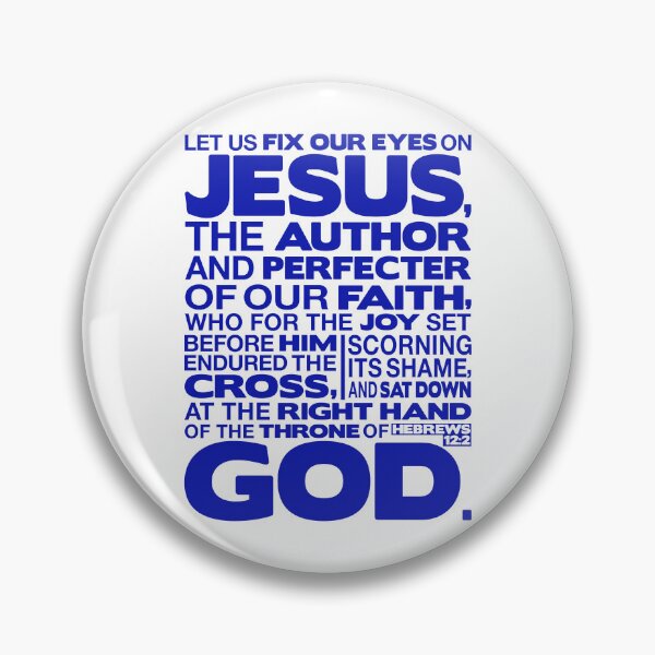 Item preview, Hebrews 12:2 Let Us Fix Our Eyes On Jesus designed and sold by plushism.