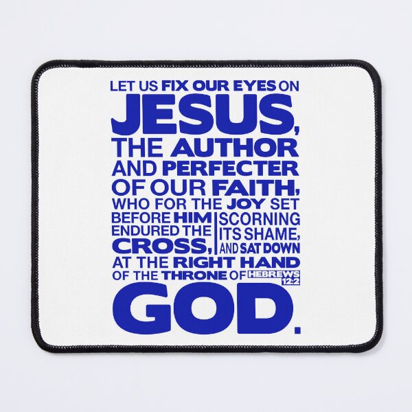 Item preview, Hebrews 12:2 Let Us Fix Our Eyes On Jesus designed and sold by plushism.