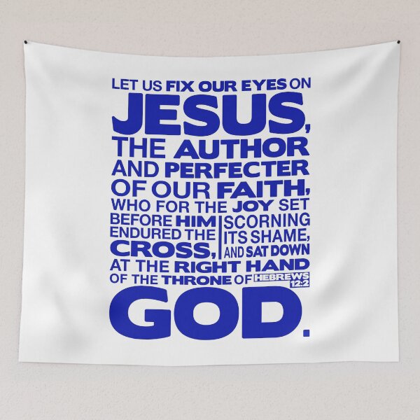 Item preview, Hebrews 12:2 Let Us Fix Our Eyes On Jesus designed and sold by plushism.