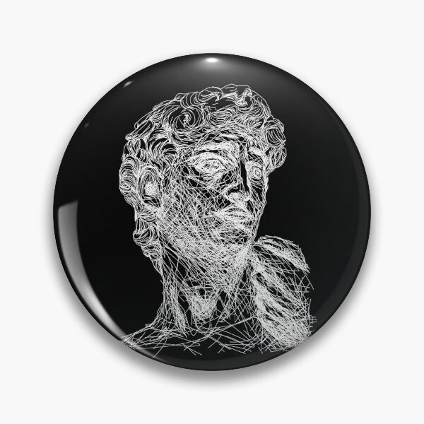 Item preview, Hatching art of "David" sculpture by Michelangelo designed and sold by tamanegi121.