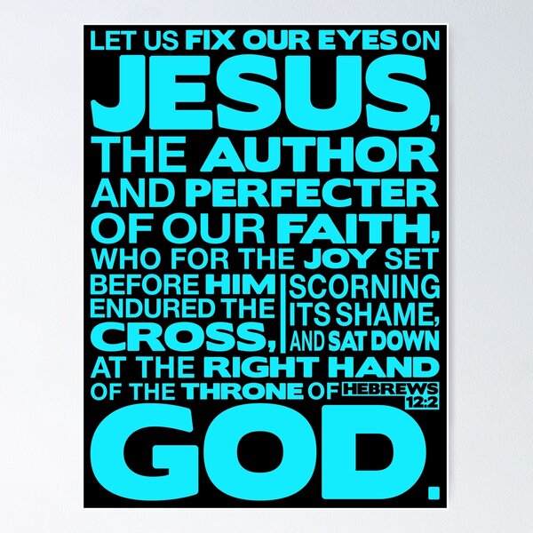 Item preview, Hebrews 12:2 Let Us Fix Our Eyes On Jesus designed and sold by plushism.