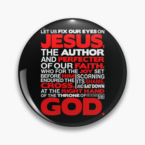 Item preview, Hebrews 12:2 Let Us Fix Our Eyes On Jesus designed and sold by plushism.