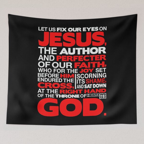 Item preview, Hebrews 12:2 Let Us Fix Our Eyes On Jesus designed and sold by plushism.