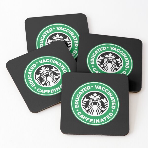 Item preview, educated vaccinated caffeinated designed and sold by JyotiSarma.