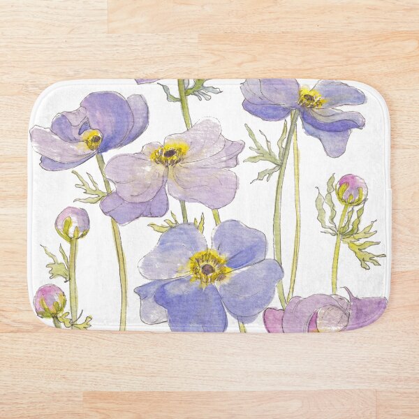 Aperçu de l'œuvre Fleurs d'anémone lilas créée et vendue par JRoseDesign.