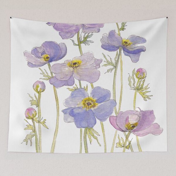 Item preview, Lilac Anemone Flowers designed and sold by JRoseDesign.