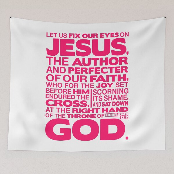 Item preview, Hebrews 12:2 Let Us Fix Our Eyes On Jesus designed and sold by plushism.