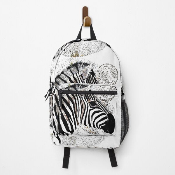 Item preview, Zebra head with postmark designed and sold by Againstallodds.