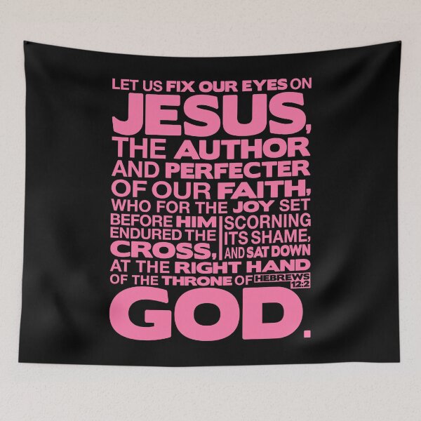 Item preview, Hebrews 12:2 Let Us Fix Our Eyes On Jesus designed and sold by plushism.