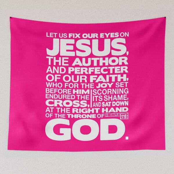 Item preview, Hebrews 12:2 Let Us Fix Our Eyes On Jesus designed and sold by plushism.