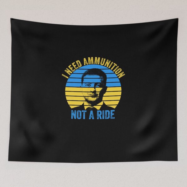 Item preview, I Need Ammunition Not A Ride, Fuck Vladimir Putin with the Ukraine Flag, FCK PTN, Putin Fuck Vladimi designed and sold by TehranJamall3.