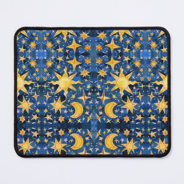 Item preview, Hand painted stars, moon and sun - blue designed and sold by janeferwong.