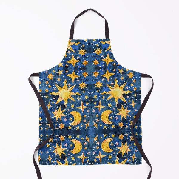 Item preview, Hand painted stars, moon and sun - blue designed and sold by janeferwong.