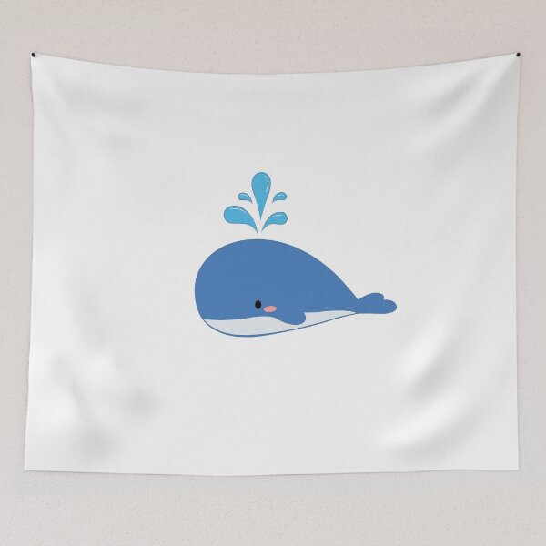 Item preview,  Cartoon Whale,Blue Whale,Cute Whale designed and sold by stamppiyathat.