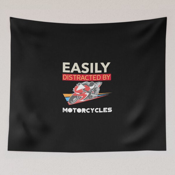 Item preview, Drôle facilement distrait par les motos, cadeau mignon pour les amateurs de moto, cadeau pour motard designed and sold by JyotiSarma.