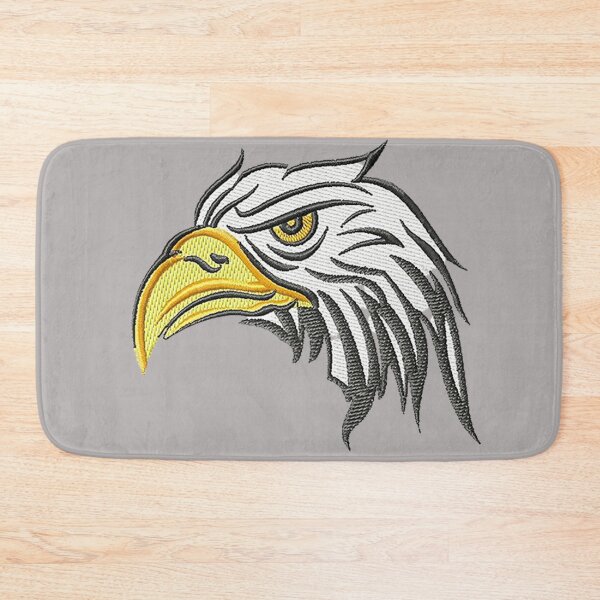 Item preview,  Machine embroidery, Beautifully Embroidered Eagle Head, Stitch crafting, unique embroidered art designed and sold by RudolphBarnard.