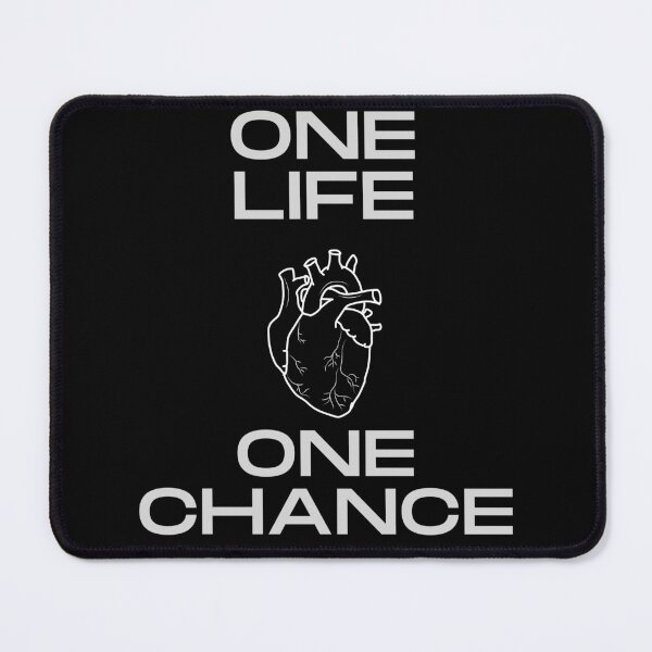 Item preview, One Life One Chance Heart Motto designed and sold by CreativNode.