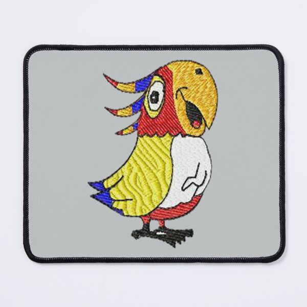 Item preview, Machine Embroidery, Cute Embroidered Parrot, Stitch crafting, unique embroidered art designed and sold by RudolphBarnard.