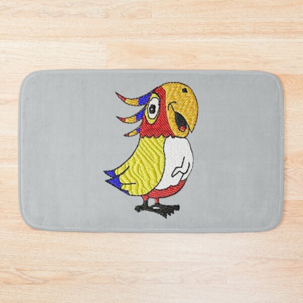 Item preview,  Machine Embroidery, Cute Embroidered Parrot, Stitch crafting, unique embroidered art designed and sold by RudolphBarnard.