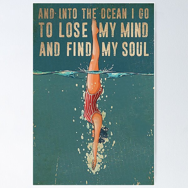 Item preview, Swimming And Into The Ocean I Go To Find My Soul designed and sold by ilippova2019.