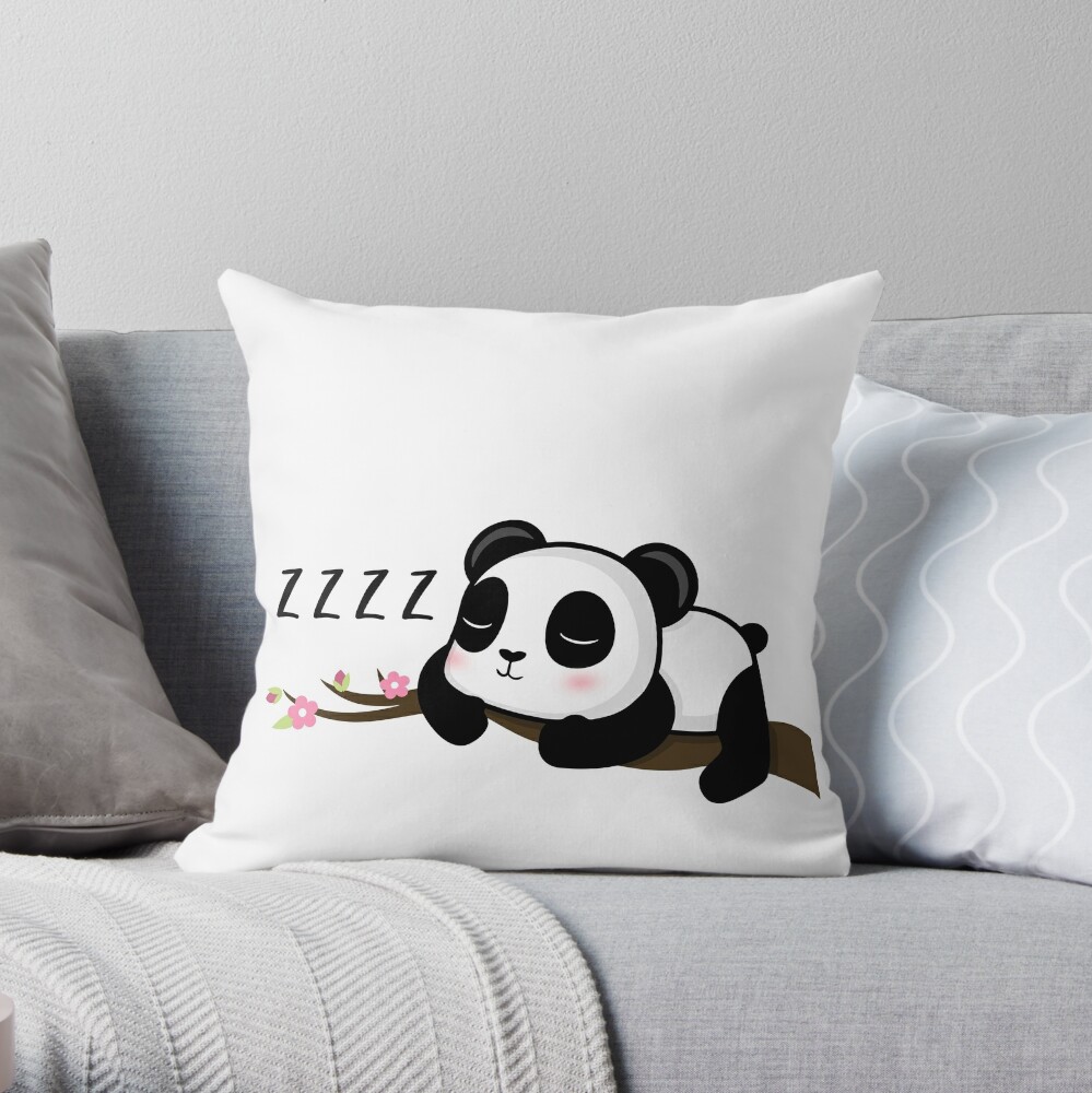 panda throw pillow