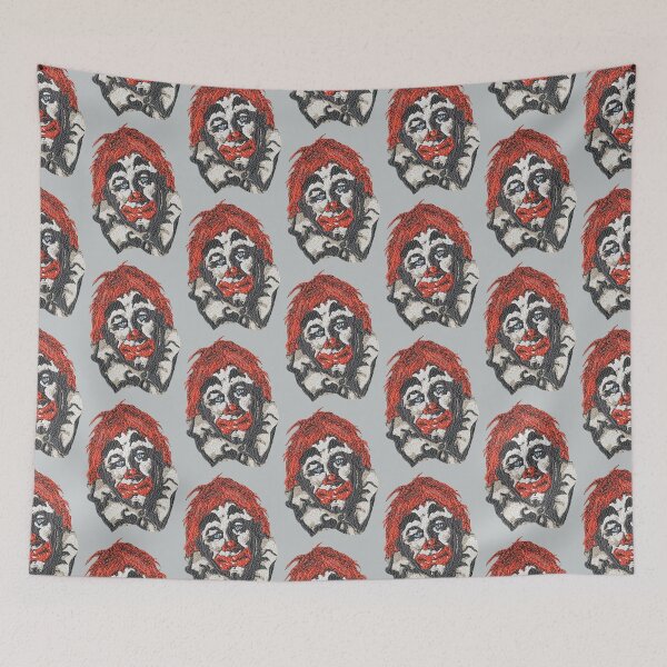 Item preview,  Machine Embroidery, Embroidered Funny Clown, Stitch crafting, unique embroidered art designed and sold by RudolphBarnard.