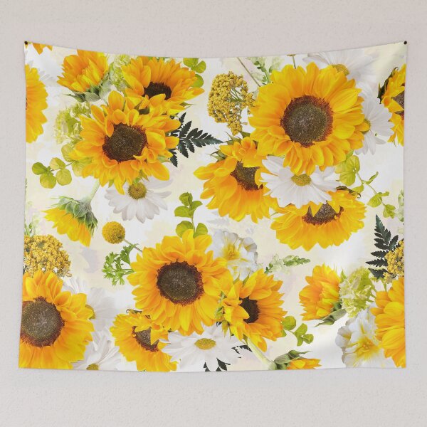 Item preview,  Stand with Ukraine - Make love not war -Sunflowers Forever -Real Summer Sunflowers on white double layer designed and sold by UtArt.