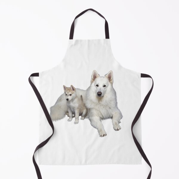 Item preview, two beautiful white dogs husky designed and sold by JAG2B.